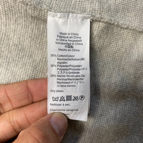 J. Crew Open Cardigan Womens S Gray Long Sleeve Knit Tuni Patch Pockets - Picture 8 of 11